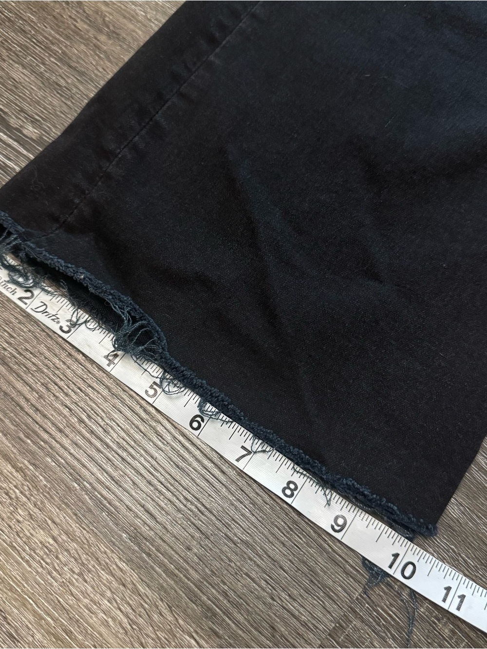 KUT From The Kloth Kelsey High Rise Fab Ab Ankle Flare Jeans Black Sz 14 - Picture 12 of 12